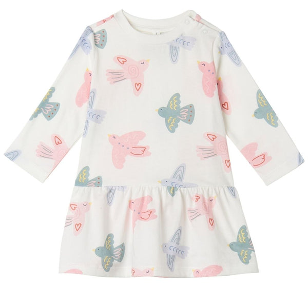 Vestido Manga Larga Birds