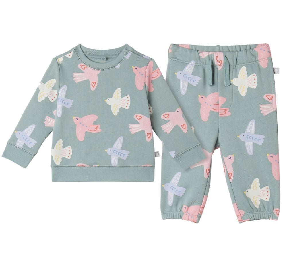 Conjunto Sudadera Y Pantalón Birds Sage