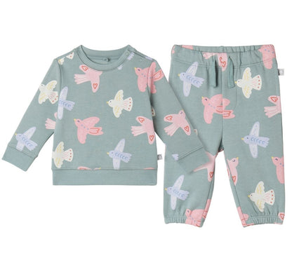 Conjunto Sudadera Y Pantalón Birds Sage