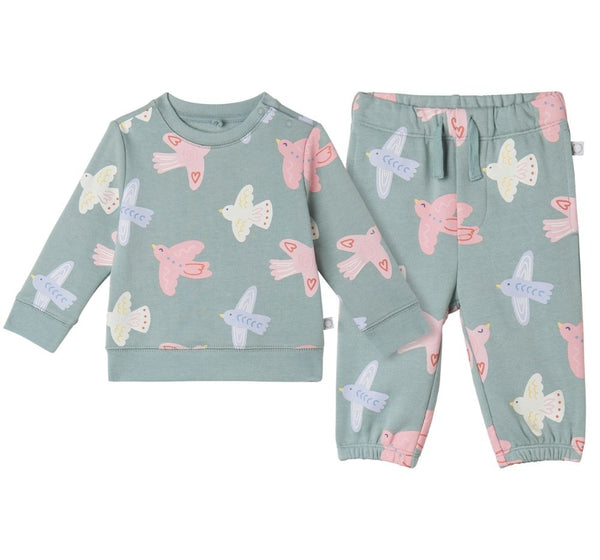 Conjunto Sudadera Y Pantalón Birds Sage