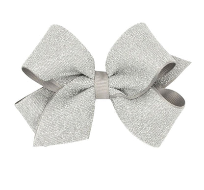 Med Sparkle/GG Overlay Bow Gray