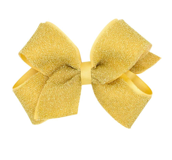 Moño Mediano Sparkle Overlay Lemonade