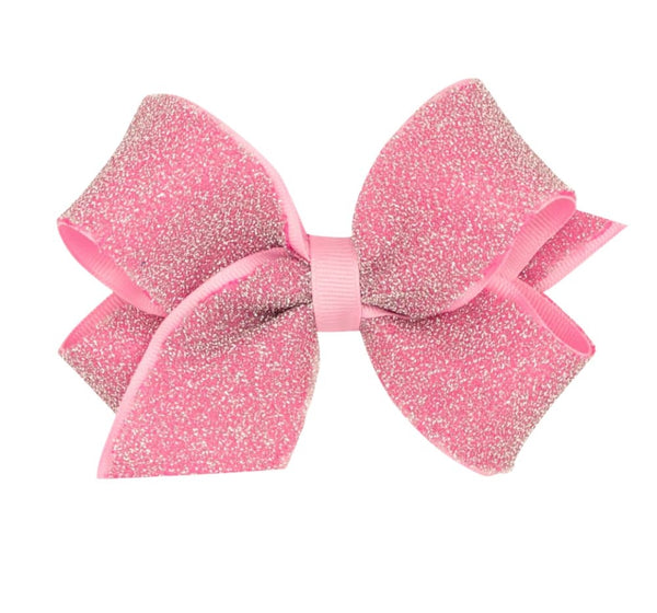 Moño Mediano Sparkle Overlay Pearl