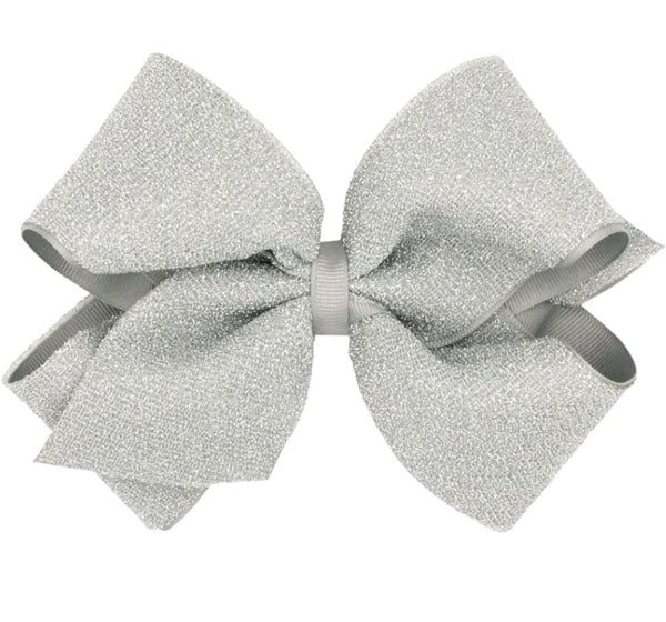 Moño King Sparkle Overlay Gray