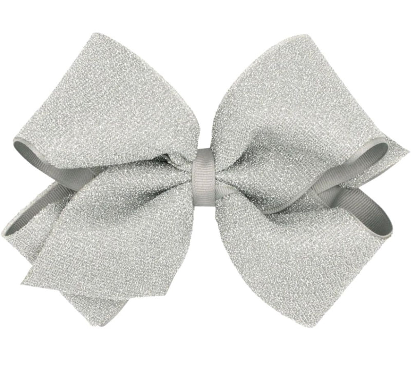 Moño King Sparkle Overlay Gray