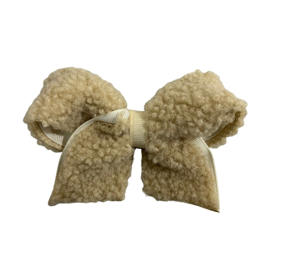Med Sherpa/GG Cheer Overlay Bow Ecu