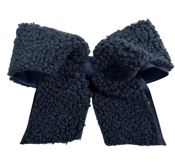 Moño King Sherpa Cheer Navy