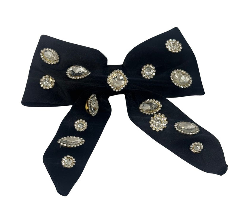 Moño Terciopelo Jewel Negro