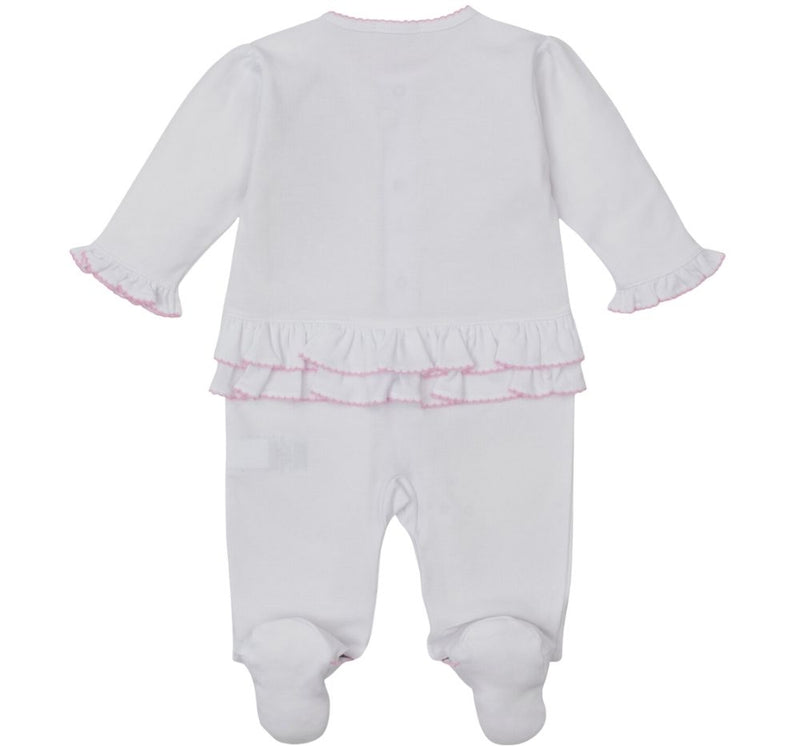 Mameluco Emb Premier Old English Roses White/Pink