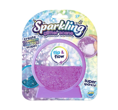Sparkling Glitter Sand Scene Purple