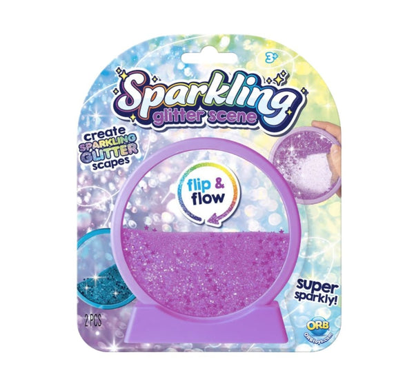 Sparkling Glitter Sand Scene Purple