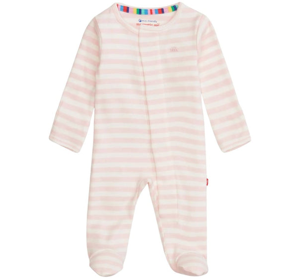 Mameluco Pink Stripe Organic Cotton