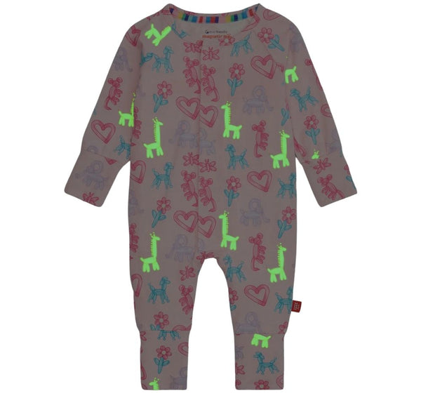 Mameluci Pink Party Animals Glow In The Dark