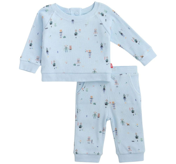 Conjunto White Alyssum Brushed Fleece