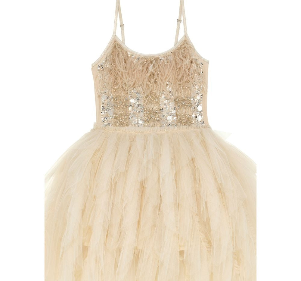Vestido Tutu Linen Gold Radiance