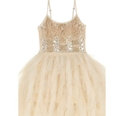 Vestido Tutu Linen Gold Radiance