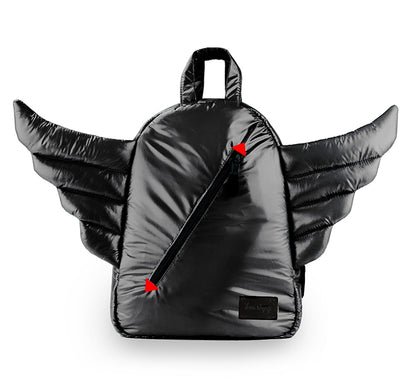 Mini Wings Black Backpack