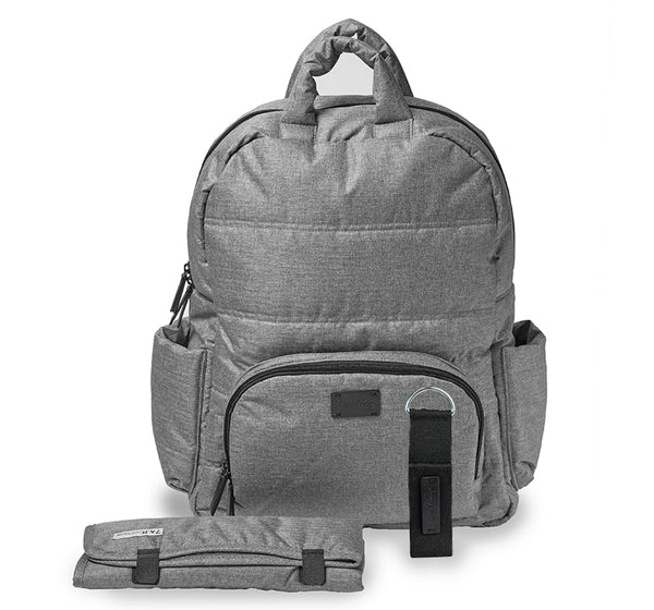 Pañalera Backpack Gris - 7 a.m. Vogage