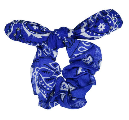 Crystallized Bandana Scrunchies