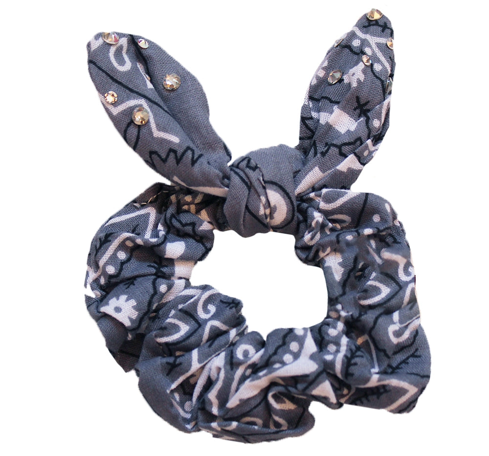 Crystallized Bandana Scrunchies