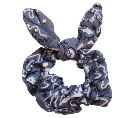 Crystallized Bandana Scrunchies