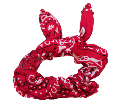 Crystallized Bandana Scrunchies