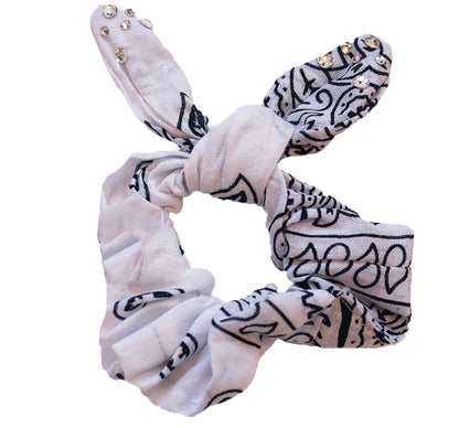 Crystallized Bandana Scrunchies