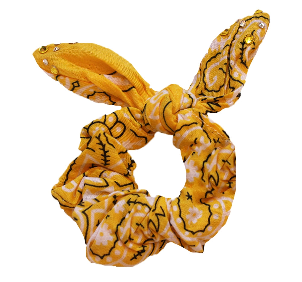 Crystallized Bandana Scrunchies