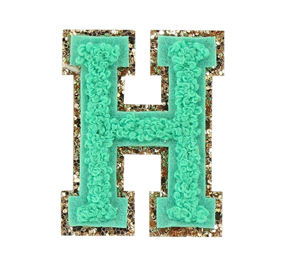 Parche verde varsity letra H -Stoney Clover
