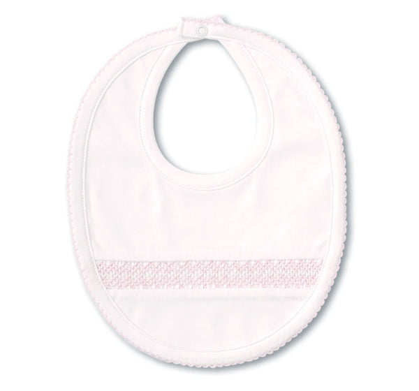 Babero blanco con detalle rosa -Kissy Kissy