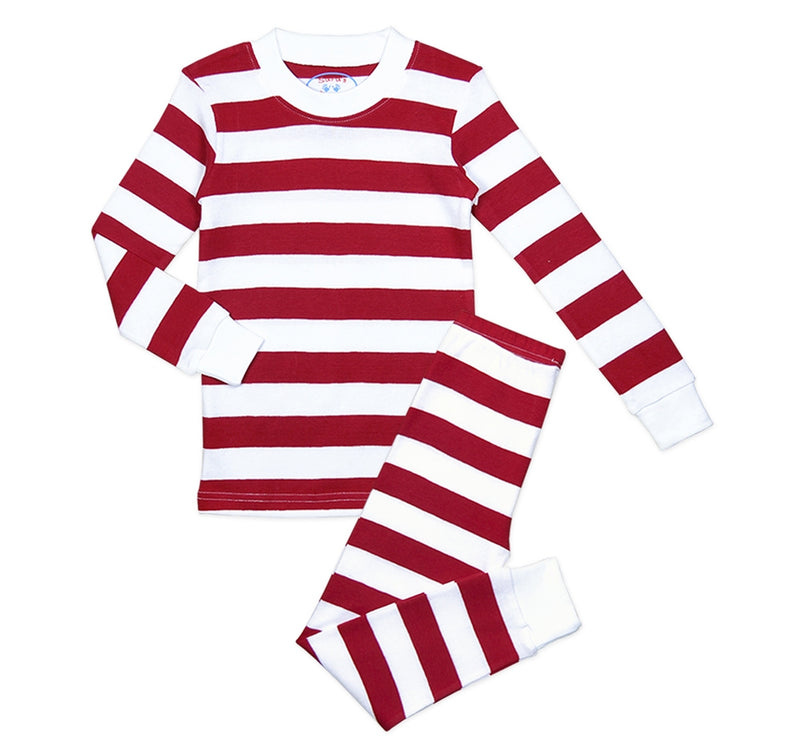 Pijama Jhon de rayas rojas/blancas -Sara's Prints