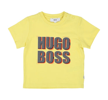 Playera Para Bebe Amarilla Con Logo