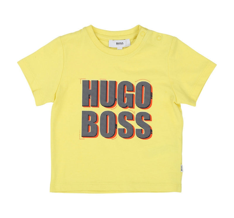 Playera amarilla con logo -Hugo Boss