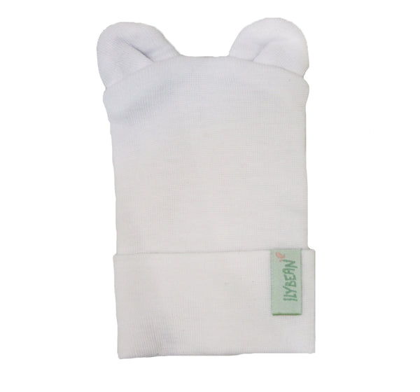 Gorro Blanco de Oso-ILYBEAN