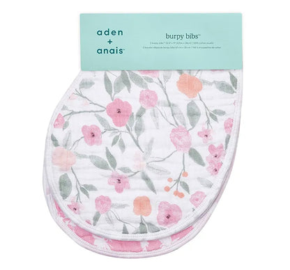 Organic Muslin Burpy Bibs Ma Fleur 2Pack