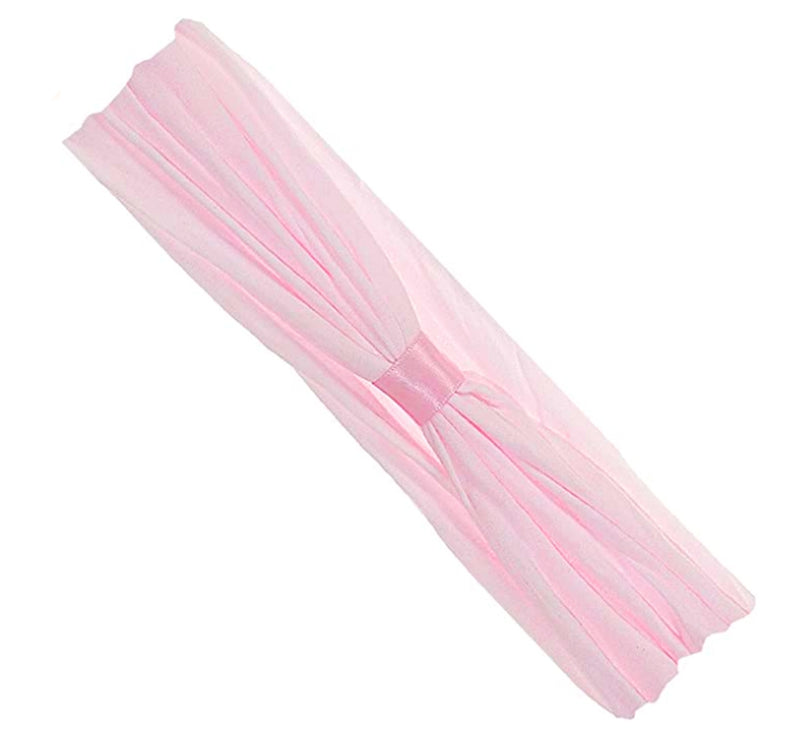 Banda nylon de bebé Add-a-Bow rosa claro 6-24M -Wee ones
