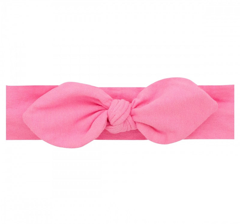 Banda para bebé de algodón con nudo rosa 6-24M -Wee ones