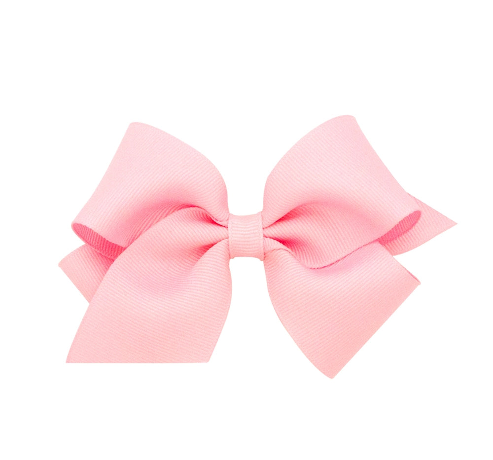 Small Solid Gro Basic Bow Light Pink