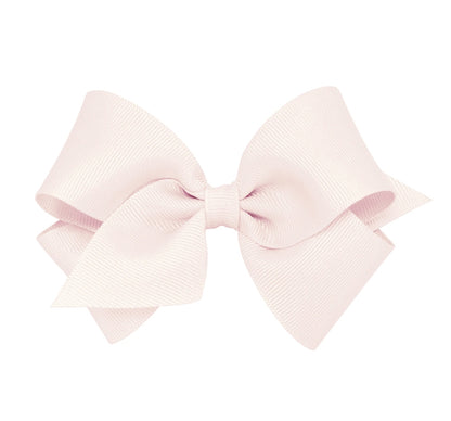 Medium Solid Grosgrain Bow Powder Pink