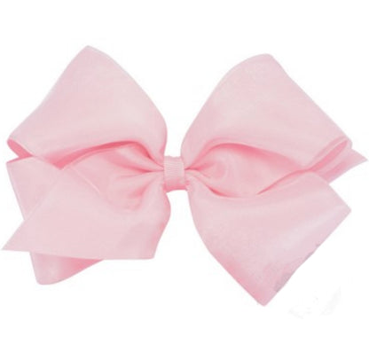 King Organza Gro Overlay Bow Light Pink