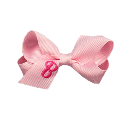 Mini Monogram Gro Bow Light Pink B