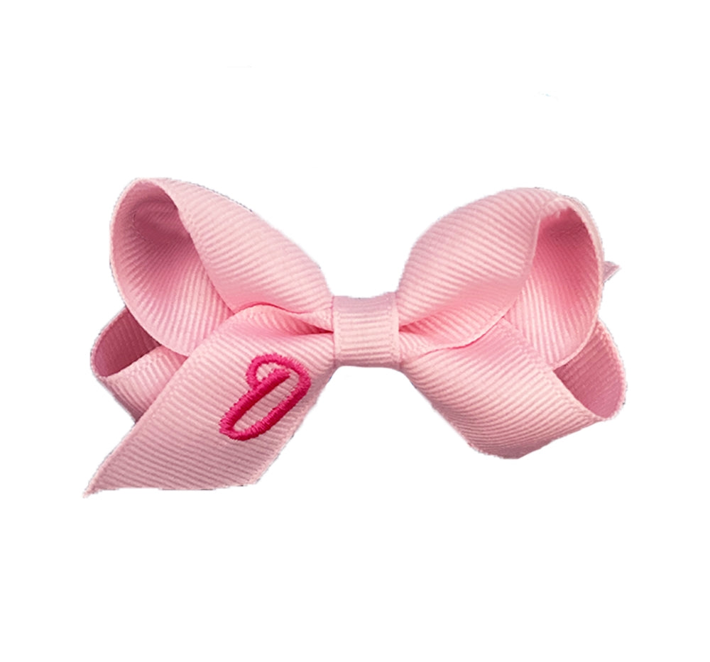 Mini Monogram Gro Bow Light Pink D