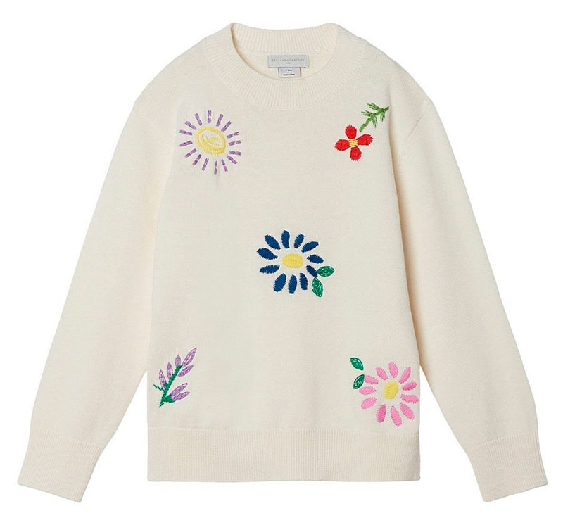 Suéter con bordado de flores -Stella Mccartney