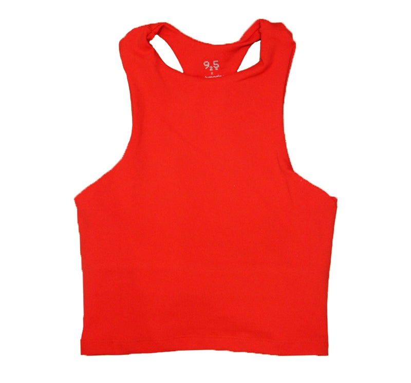 Crop top y biker shorts deportivos en rojo - 925 Fit