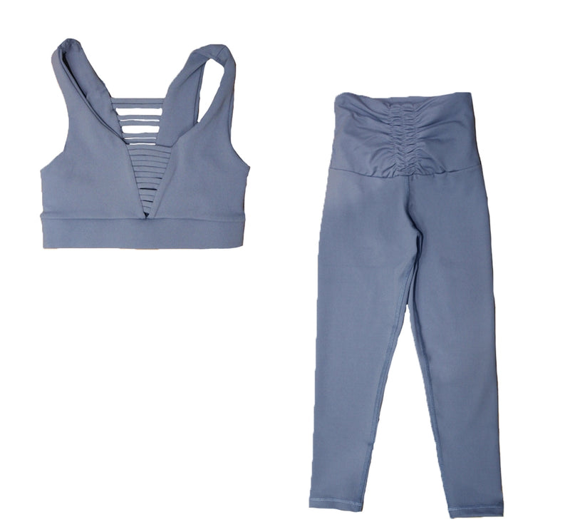 Sports bra y leggings azul denim -925 Fit