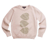 Suéter color avena con corazones - imoga