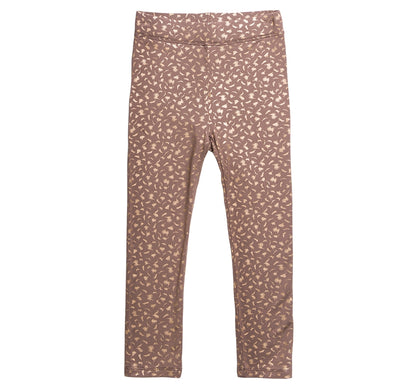 Playera y Leggings color avena con detalles dorados - Imoga