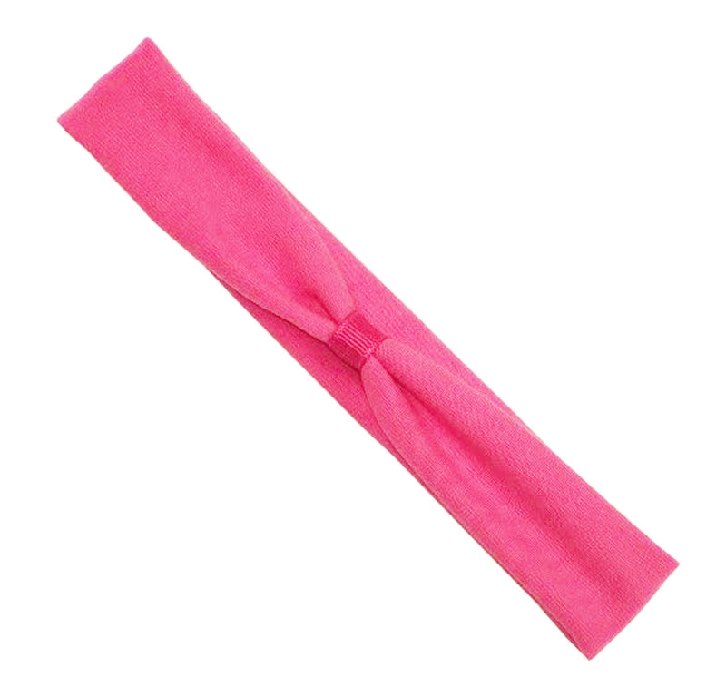 Banda de algodón Add-a-Bow rosa 6-24M -Wee ones