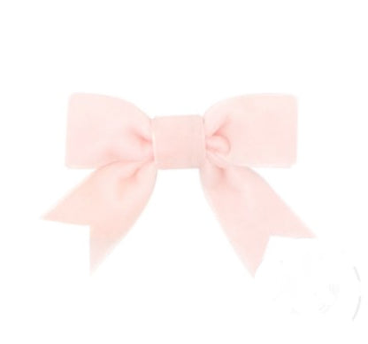Mini King Velvet Bowtie Light Pink