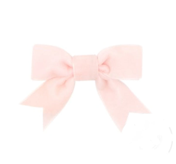 Mini King Velvet Bowtie Light Pink